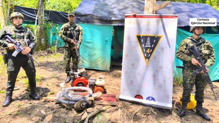 En San Rafael realizaron 2 operativos contra la minería ilegal que afectó al Clan del Golfo