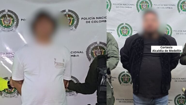 Capturaron a alias ‘Naño’ y ‘Diego Rosario’: dos presuntos cabecillas de grupos delincuenciales en Medellín