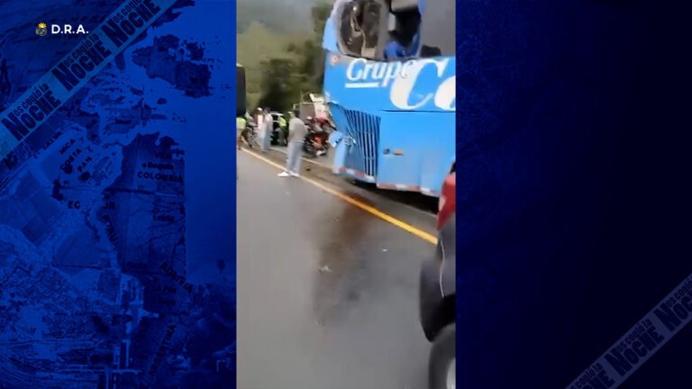 Choque entre dos buses deja más de 20 heridos en la Autopista Medellín Bogotá