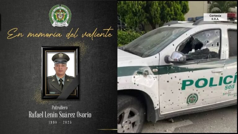 Dos ataques contra la policía en Antioquia, dejan un uniformado muerto y tres heridos
