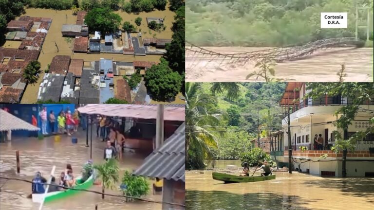 1.700 familias afectadas por el invierno en Antioquia y hay alerta por nuevas crecientes del Río Cauca