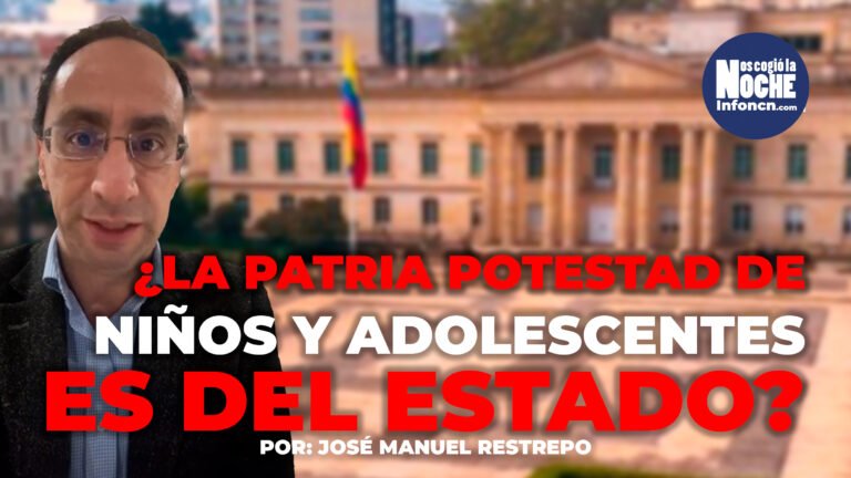 ¿La patria potestad de los niños y de los adolescentes es del Estado?: José Manuel Restrepo, exministro de Hacienda