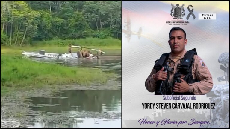 Un helicóptero de la Armada se accidentó en Bolívar, dejando un suboficial muerto y 4 heridos
