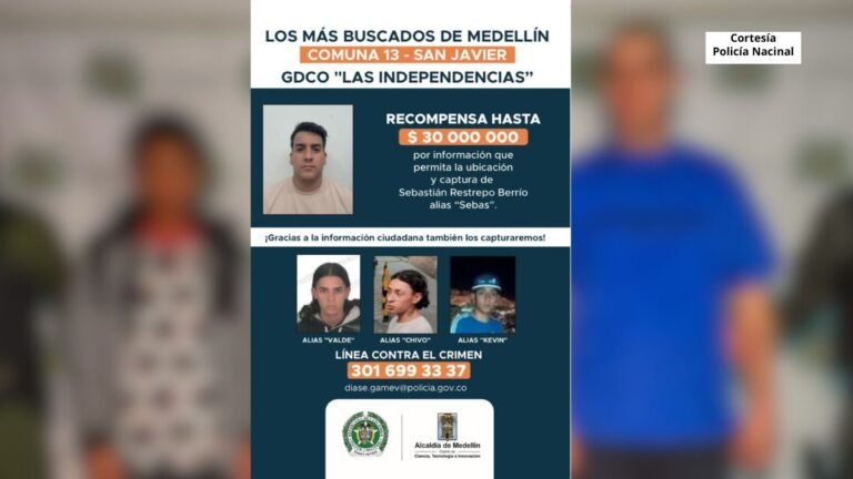 Capturaron a 5 integrantes de la banda Las Independencias y ofrecen 30 millones por su cabecilla