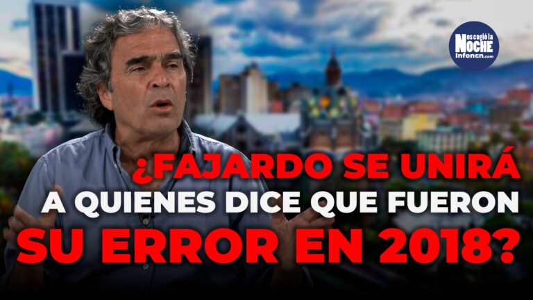 ¿Se va a unir Fajardo con las personas, con las que afirma, se equivocó en la pasada campaña?