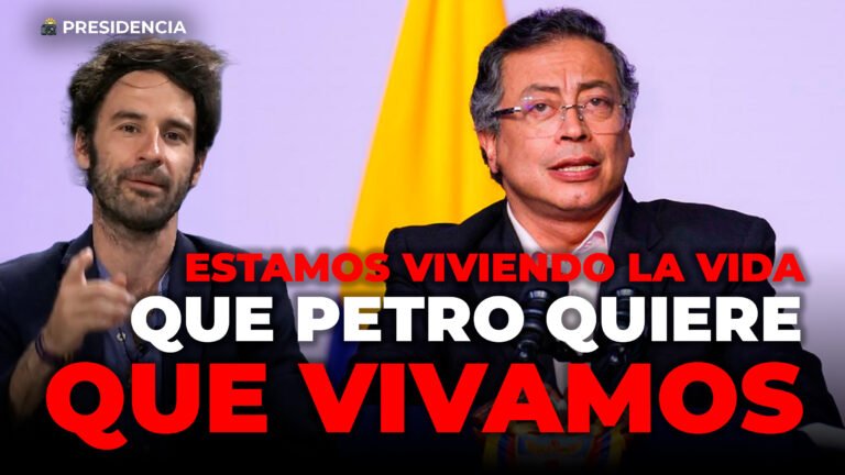Estamos viviendo la vida que el presidente Gustavo Petro quiere que vivamos, la suya ¿y sabes cuál es la suya? La de tenernos de rodillas y él con el látigo.