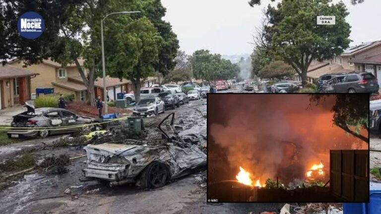 Una avioneta privada que se estrelló en EE.UU. dejó 2 muertos, 8 heridos y una decena de casas quemadas