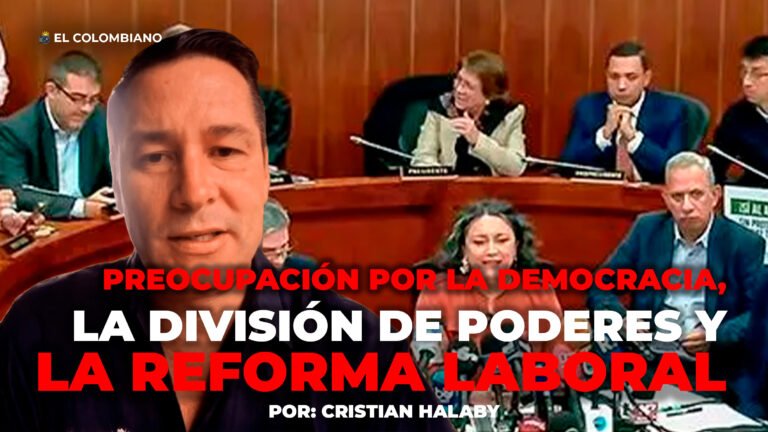 Preocupación por la democracia, por la división de poderes, porque resulta que la reforma laboral dos veces ha caído: Cristian Halaby, vocero de la Mesa de Productividad y Empleo