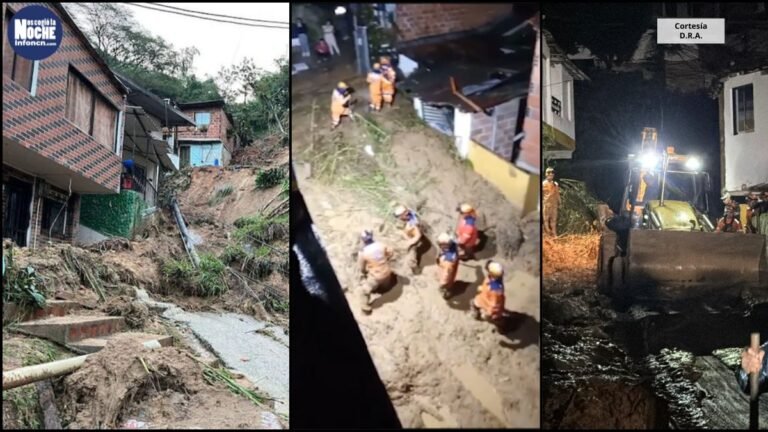 Continúan las labores de búsqueda de los 2 adultos mayores desaparecidos en el derrumbe de Sabaneta