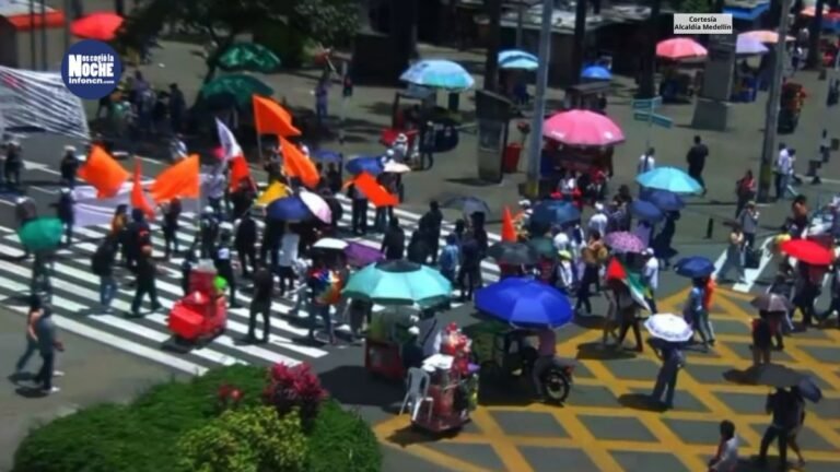 En Medellín el apoyo al Gobierno Nacional fue discreto: 2.800 personas se manifestaron en los 2 días de ‘Paro Nacional’
