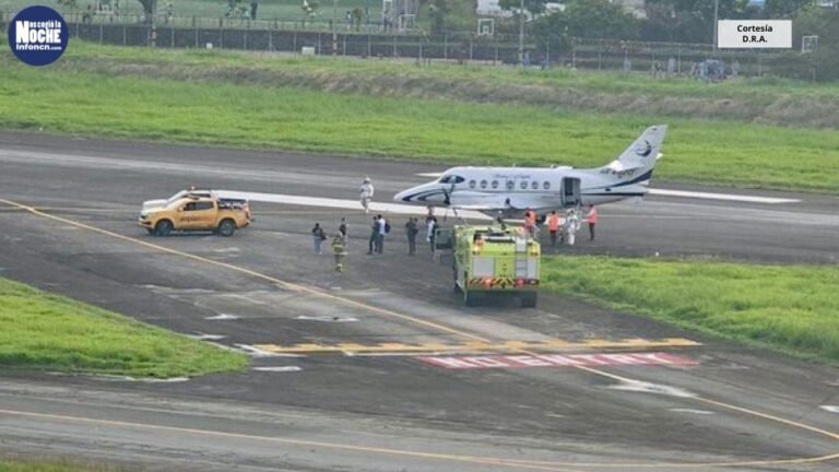 Pinchazo en la llanta de una avioneta, obligó el cierre del aeropuerto Olaya Herrera