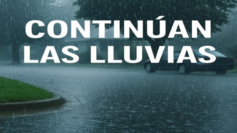 Continuan las lluvias