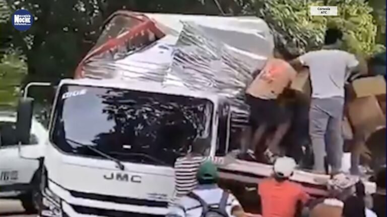 Sin comentarios: transportadores azotados por ladrones disfrazados de comunidad