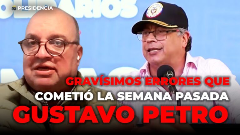 Estos son los dos gravísimos errores que cometió el presidente Gustavo Petro la semana pasada: Jorge Vélez, analista político