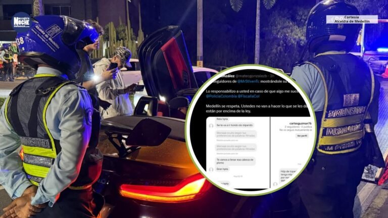El Secretario de Movilidad de Medellín denunció amenazas por sanciones impuestas al influencer Mr Stiven