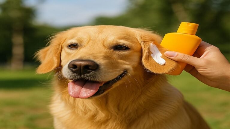 Las mascotas también usan protector solar