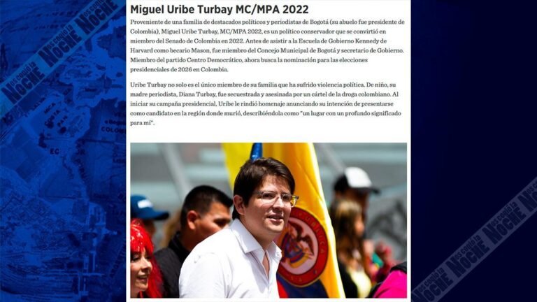 “Era profundamente optimista sobre el futuro de Colombia”: Harvard destaca el legado de Miguel Uribe