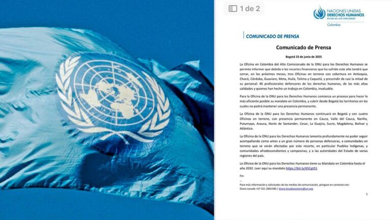 ONU cerrará oficinas de derechos humanos en Colombia por recorte de fondos