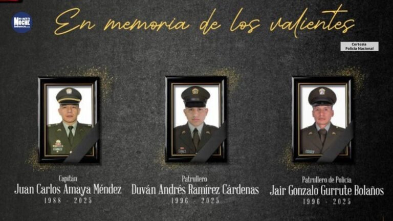 Tres Policías fueron asesinados en Colombia en la mañana de este martes