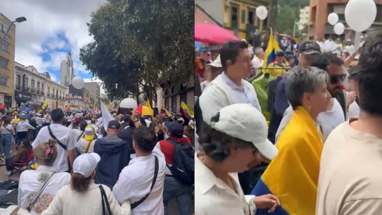 “Fuera”; “oportunista”.Claudia López no pasó desapercibida.
