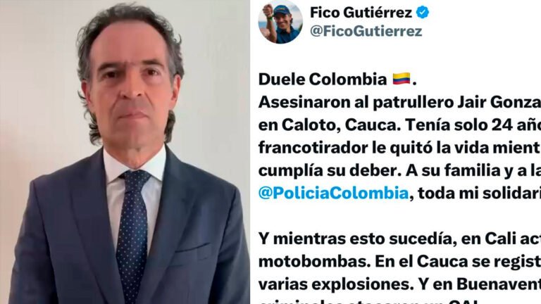 Mensaje del alcalde Federico Gutiérrez frente a los hechos de terrorismo que vive Colombia está mañana
