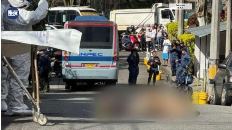 Falleció el peatón que fue arrollado por un bus del INPEC