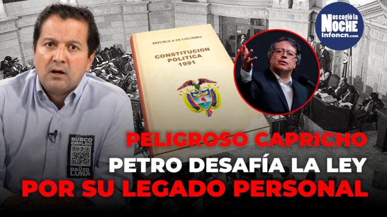 Petro quiere pasar a la historia por promover una Constitución, echando por la borda la del 91, por un capricho: David Luna, precandidato presidencial
