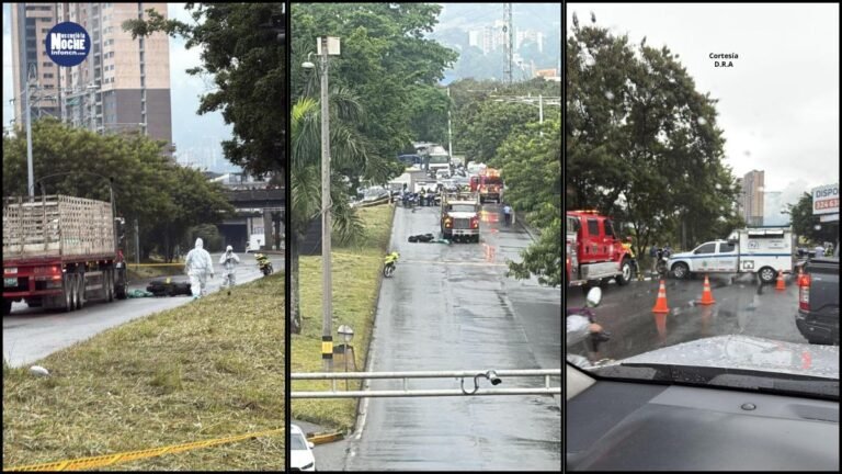 Trágico accidente en la Avenida Regional dejó un motociclista muerto