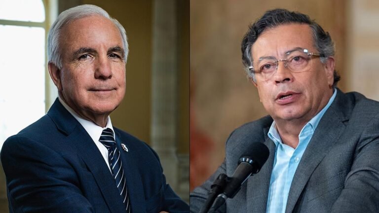«Estamos con el pueblo colombiano amante de la libertad, no con el matón narcoterrorista socialista que vive en la Casa de Nariño”: Carlos Giménez, congresista de Estados Unidos, a Petro