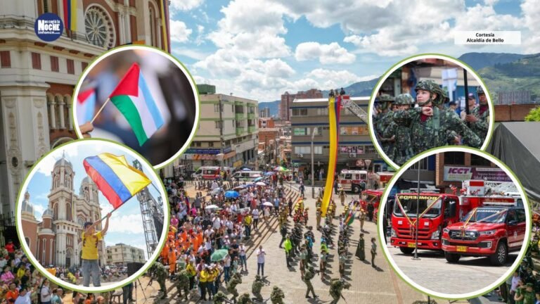 Bello celebró los 216 años de independencia con nueva dotación para los bomberos y homenaje a las fuerzas armadas