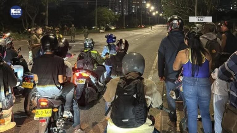Alarma de explosivos generó monumental trancón en la Autopista Norte, en plena hora pico