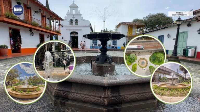 5 fuentes icónicas volvieron a la vida en Medellín con una importante inversión de la alcaldía