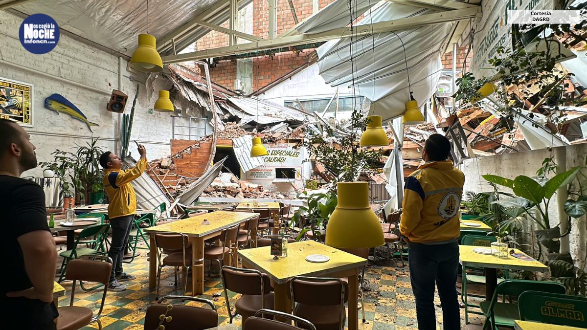 Fuerte aguacero en Medellín dejó 7 personas lesionadas en Medellín por el desplome de un muro