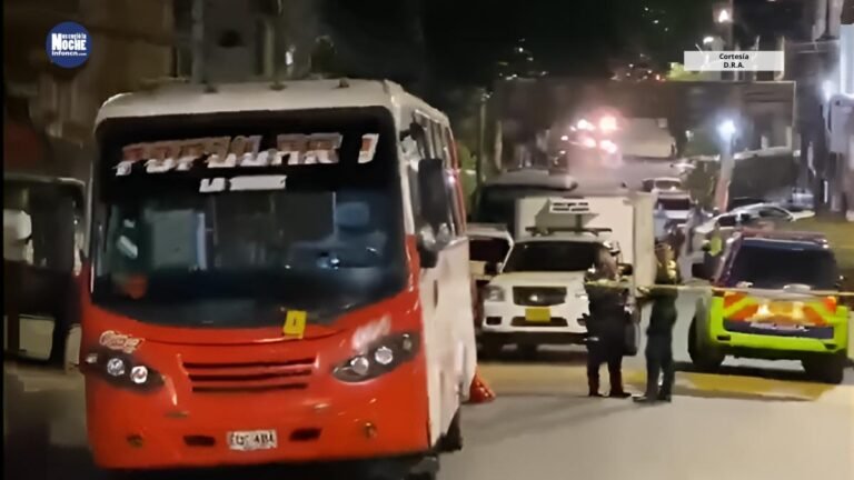 Otro doble homicidio en Medellín: dos mujeres fueron asesinadas al interior de un bus en Medellín