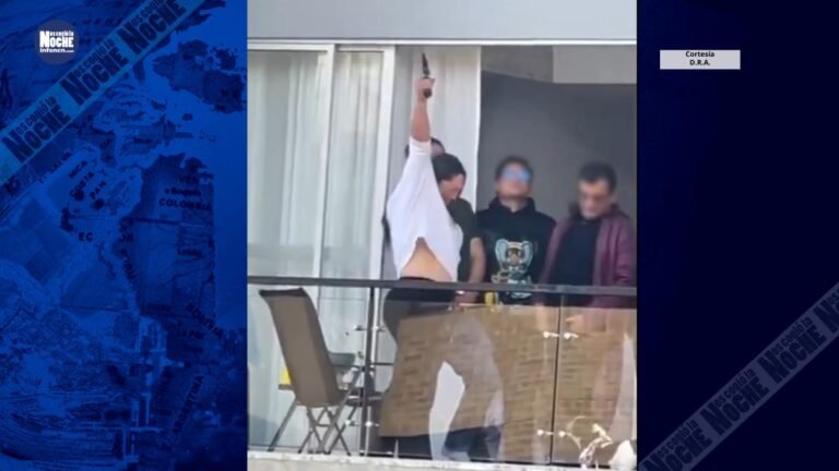 Polémica en el Norte de Bogotá por mujer que disparó desde un balcón y la policía no pudo ingresar para controlar la situación