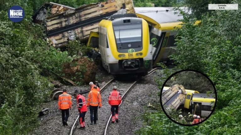 Tren que se descarriló en Almania dejó 3 personas muertas