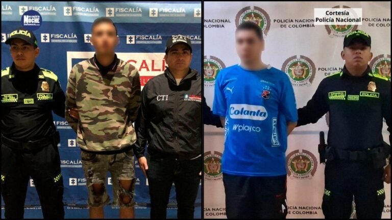 Dos presuntos asesinos fueron capturados en Medellín e Itagüí