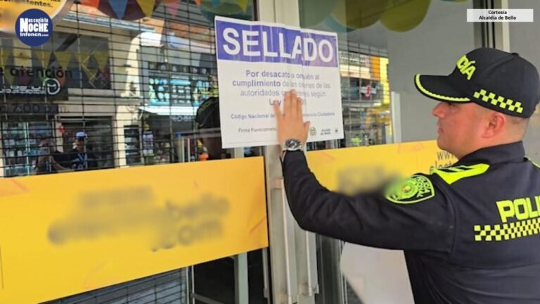 8 reconocidos locales comerciales fueron sellados en Bello por incumplir con el pago de impuestos o el certificado de bomberos