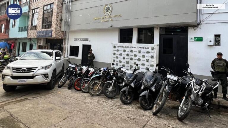 Fueron recuperadas 10 motocicletas y una camioneta que habán sido robadas en el nordeste antioqueño