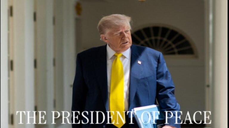 “¡Me enorgullece ser el Presidente de la PAZ!” Donald Trump.