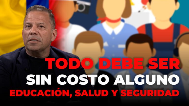 Los colombianos deben tener educación, salud y seguridad gratis: Santiago Botero, precandidato presidencial