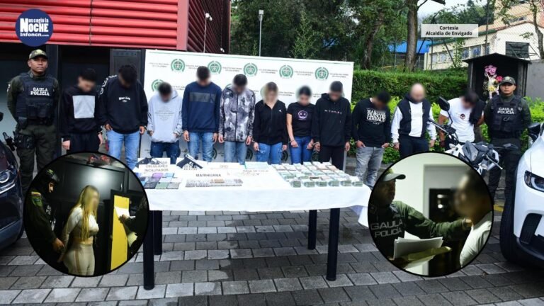 13 presuntos miembros de una banda delincuencial de Aranjuez fueron capturados por los delitos de secuestro y estorsión