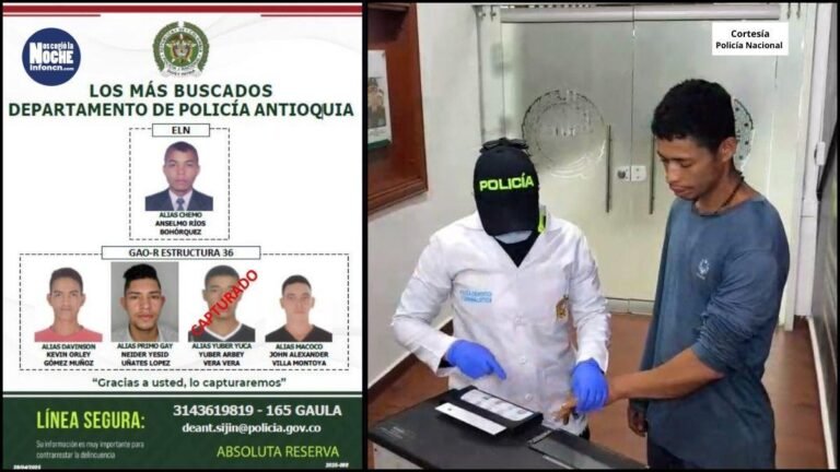 Fue capturado alias Yuca, presunto cabecilla del Residual Estructura 36 en el norte de Antioquia