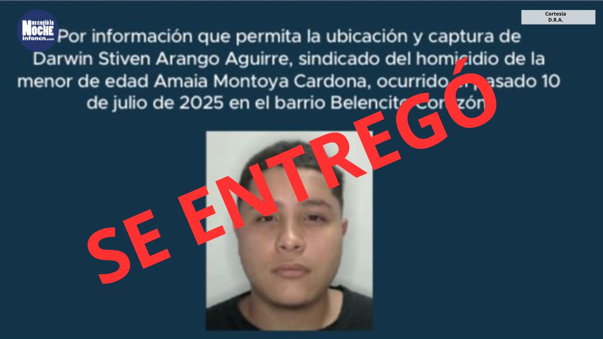 Se entregó el padrastro de Amaia para responder ante la justicia por su presunta participación en el homicidio de la menor de 2 años