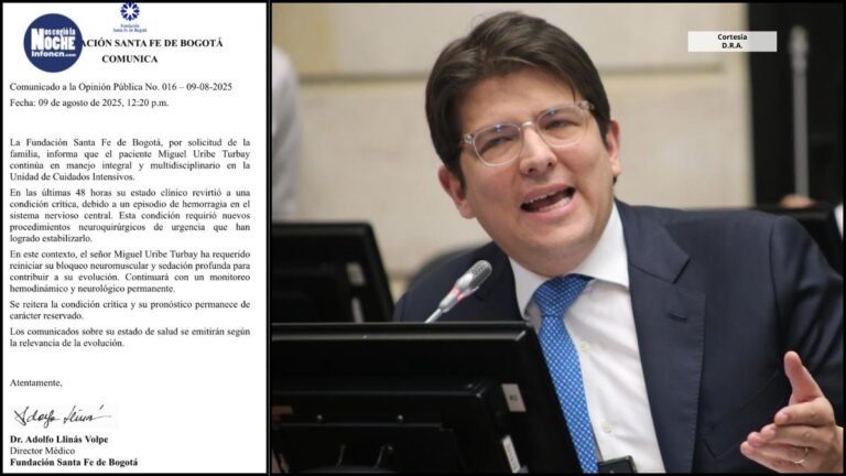 Último parte médico de Miguel Uribe es desalentador: volvió al estado crítico y requirió de nuevo sedación profonda