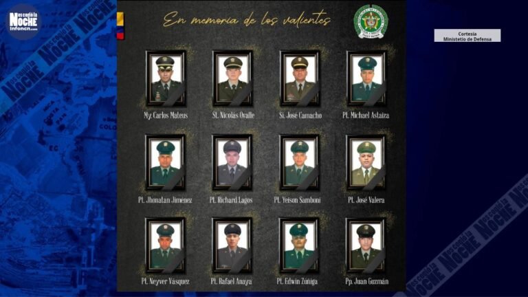 Estos son los rostros de los 12 policías que fueron asesinados por las disidencias de las FARC en Antioquia
