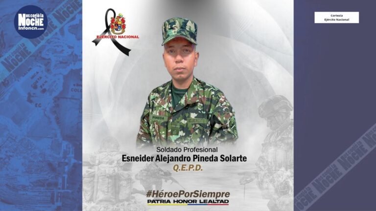 El soldado profesional Esneider Alejandro Pineda fue asesinado en San Andrés de Cuerquia por presuntos integrantes de la Estructura 36