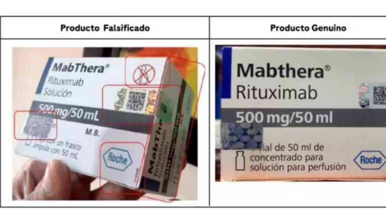 Alerta sanitaria: detectan falsificación de MABTHERA, usado en tratamientos contra el cáncer