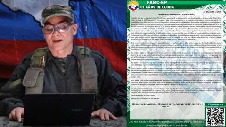 Alias ‘Iván Mordisco’ arremete contra Petro tras captura de su hermano y lo compara con Uribe