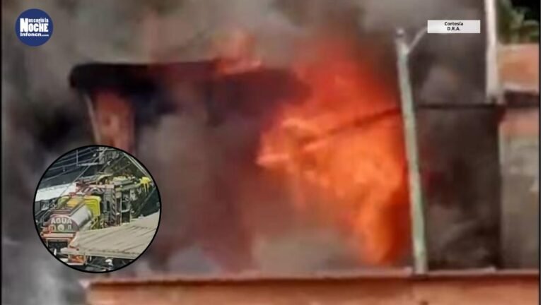 Emergencia en Medellín por incendio estructural en Villatina